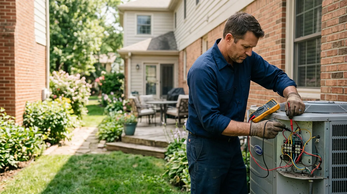 HVAC technician working near Saint Jo, TX